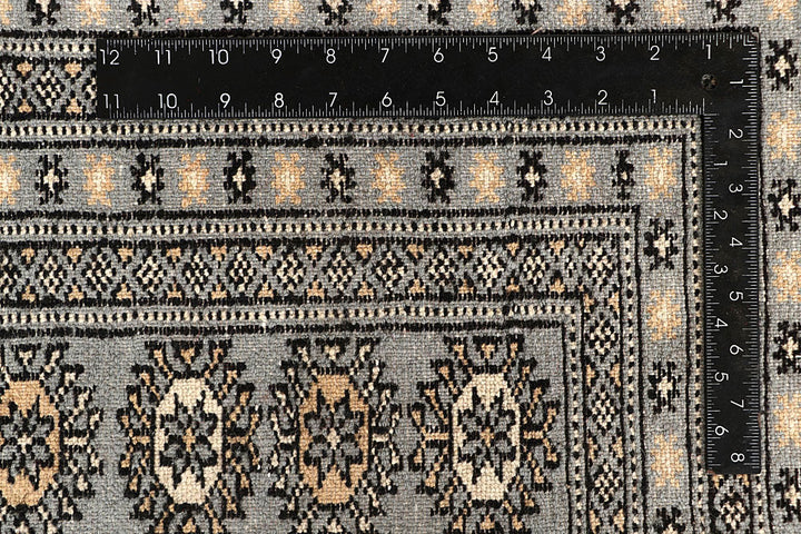 Silver Bokhara 9' 1 x 11' 11 - No. 59975 - ALRUG Rug Store