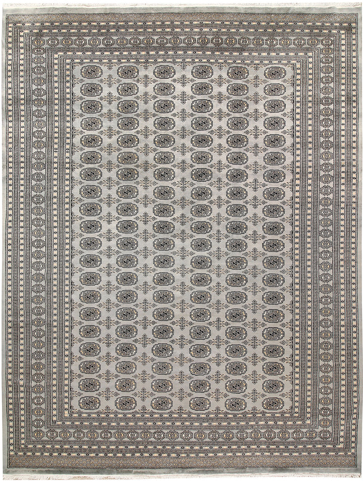 Silver Bokhara 9' 1 x 11' 11 - No. 59975 - ALRUG Rug Store