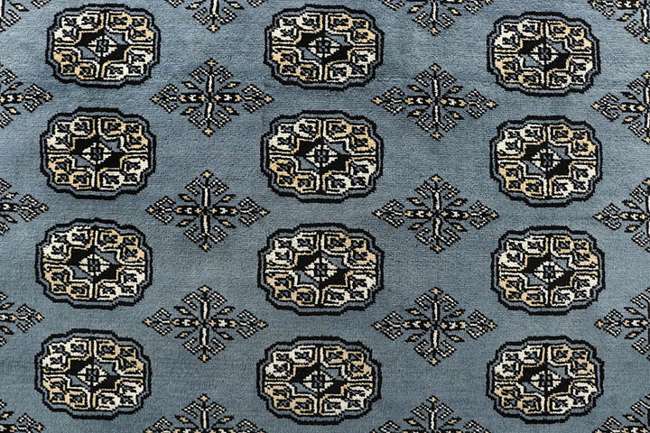 Light Slate Grey Bokhara 9' x 12' 4 - No. 59976 - ALRUG Rug Store