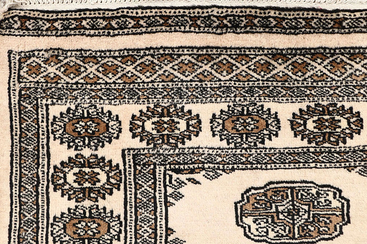 Blanched Almond Bokhara 2'  7" x 14'  4" - No. QA75607