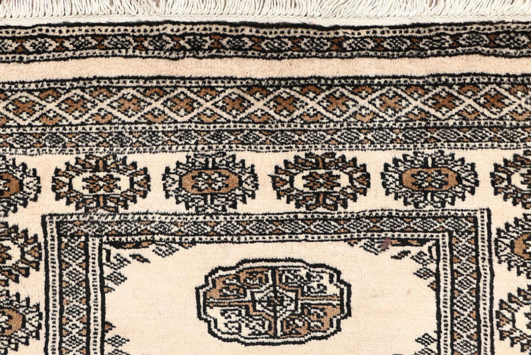 Blanched Almond Bokhara 2'  7" x 14'  4" - No. QA75607