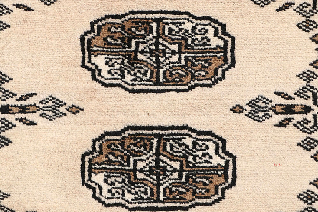 Blanched Almond Bokhara 2'  7" x 14'  4" - No. QA75607