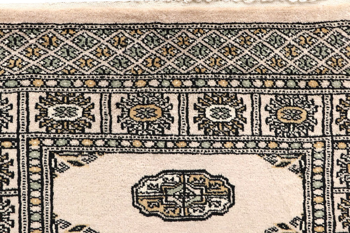 Blanched Almond Bokhara 2' 7 x 13' 3 - No. 59980 - ALRUG Rug Store