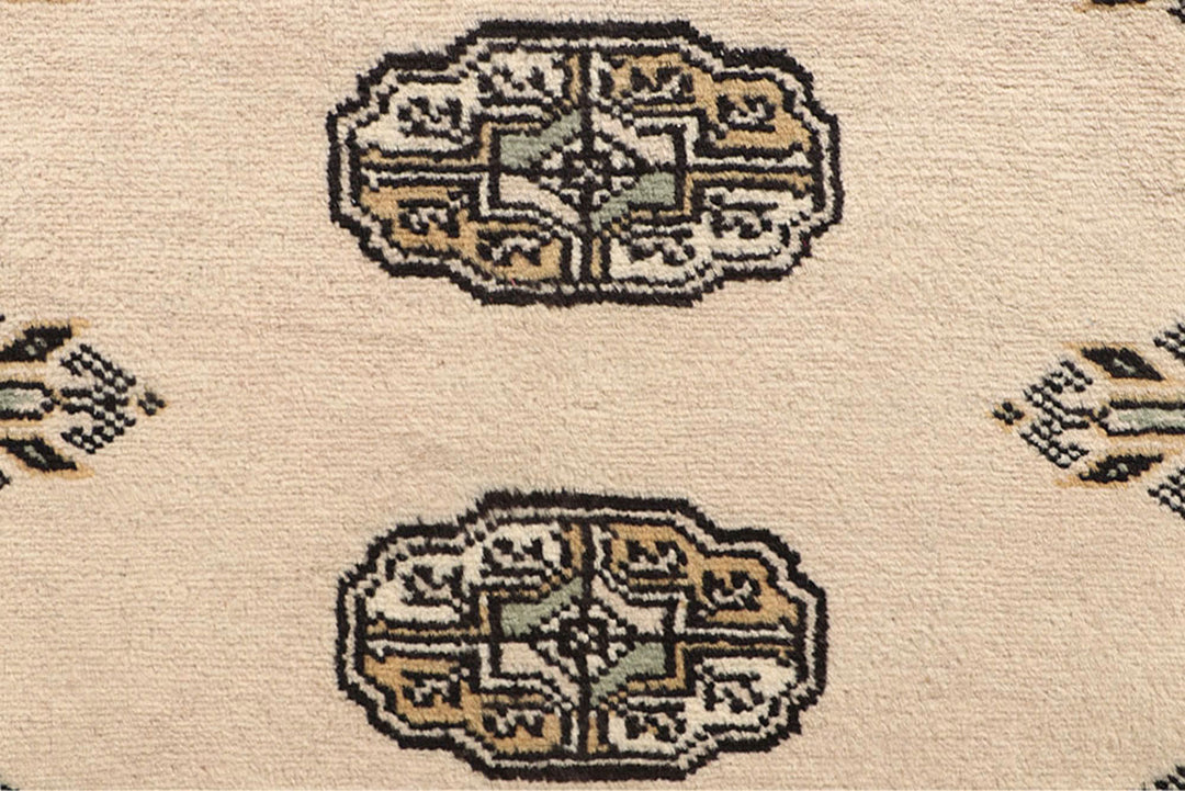 Blanched Almond Bokhara 2'  7" x 14'  3" - No. QA46174