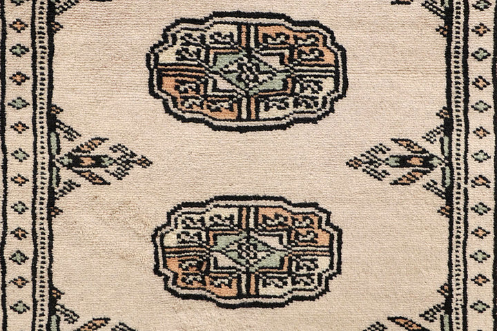 Blanched Almond Bokhara 2' 6 x 13' 7 - No. 59983 - ALRUG Rug Store