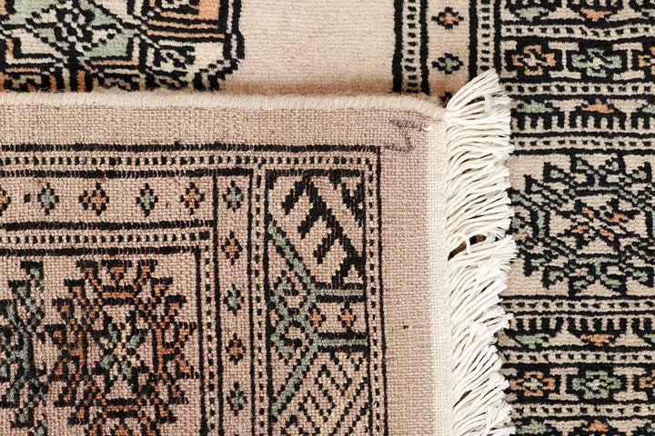 Blanched Almond Bokhara 2' 6 x 13' 7 - No. 59983 - ALRUG Rug Store