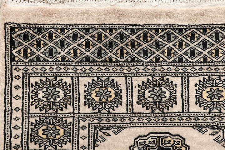 Blanched Almond Bokhara 2' 6 x 14' 1 - No. 59985 - ALRUG Rug Store