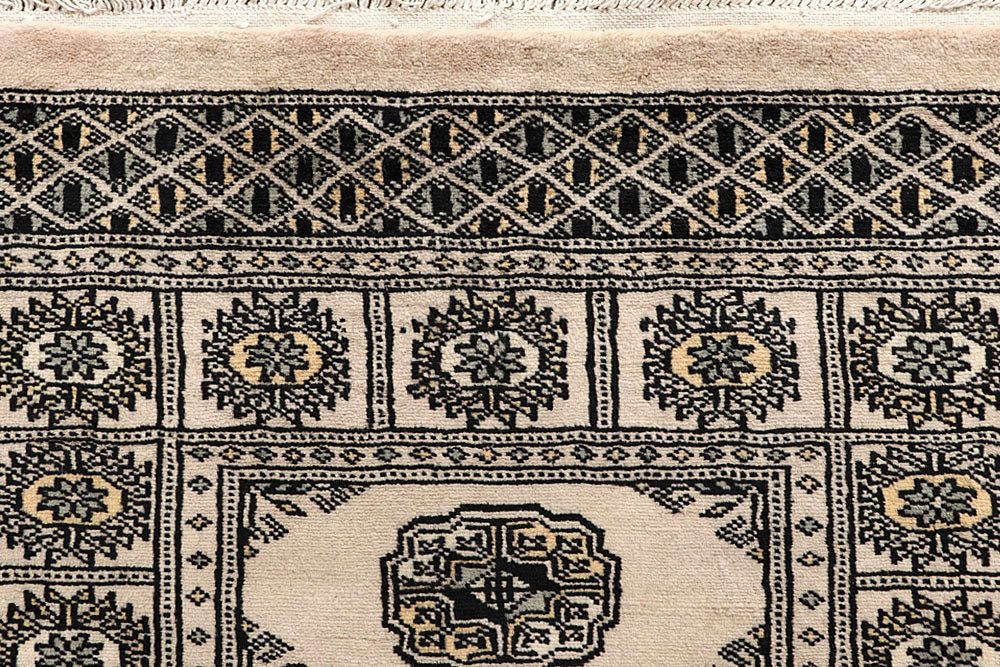 Blanched Almond Bokhara 2' 6 x 14' 1 - No. 59985 - ALRUG Rug Store