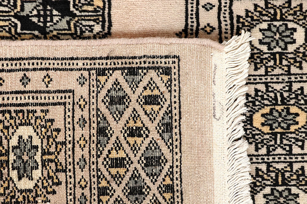 Blanched Almond Bokhara 2' 6 x 14' 1 - No. 59985 - ALRUG Rug Store