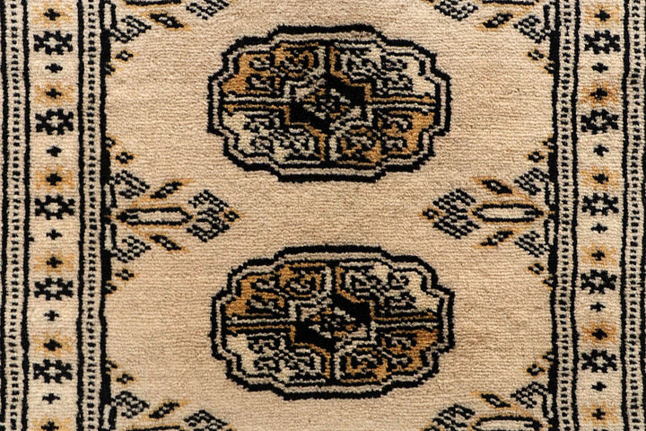 Bisque Bokhara 2' 7 x 13' 1 - No. 59987 - ALRUG Rug Store