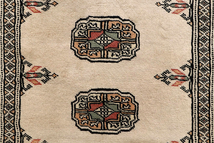 Bisque Bokhara 2' 7 x 12' 10 - No. 59988 - ALRUG Rug Store