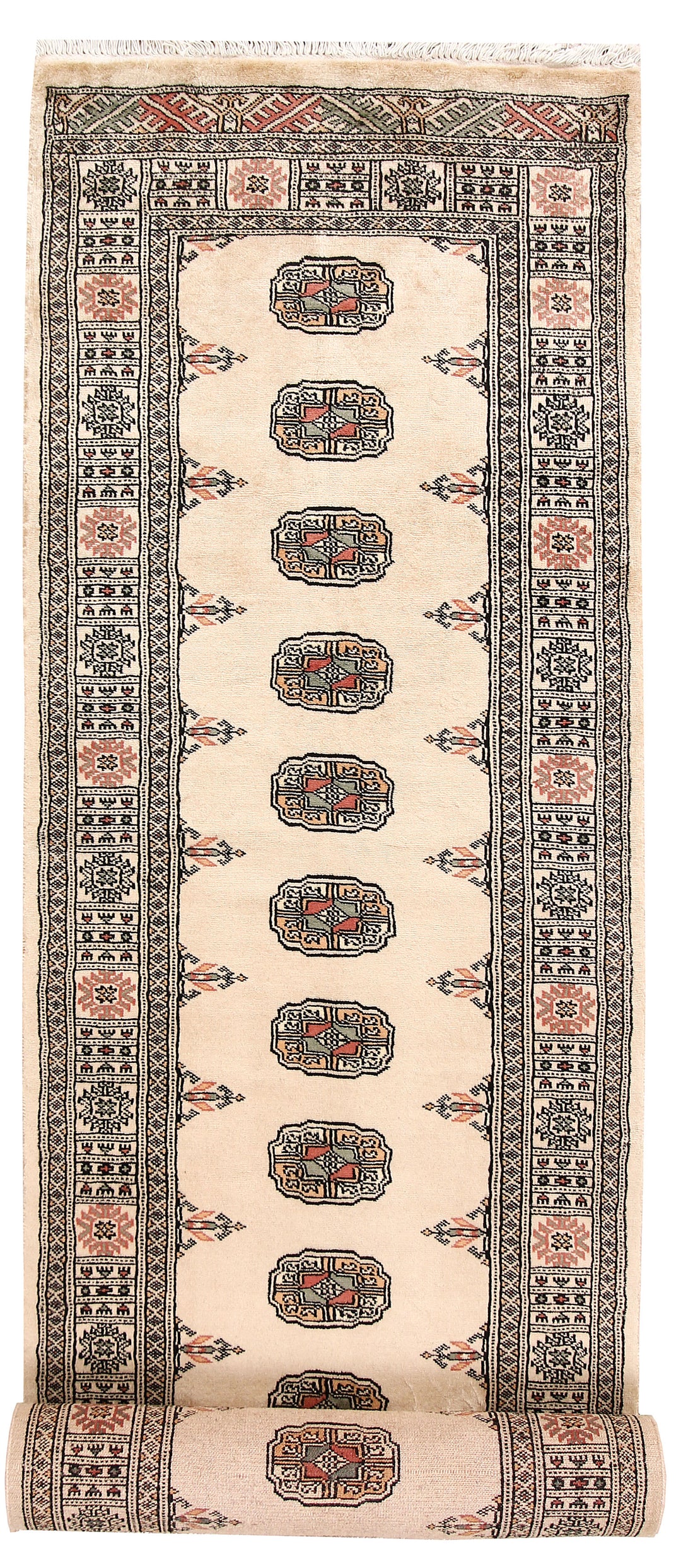 Bisque Bokhara 2' 7 x 12' 10 - No. 59988 - ALRUG Rug Store