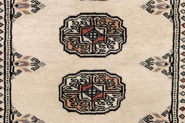 Bisque Bokhara 2' 8 x 13' 11 - No. 59989 - ALRUG Rug Store
