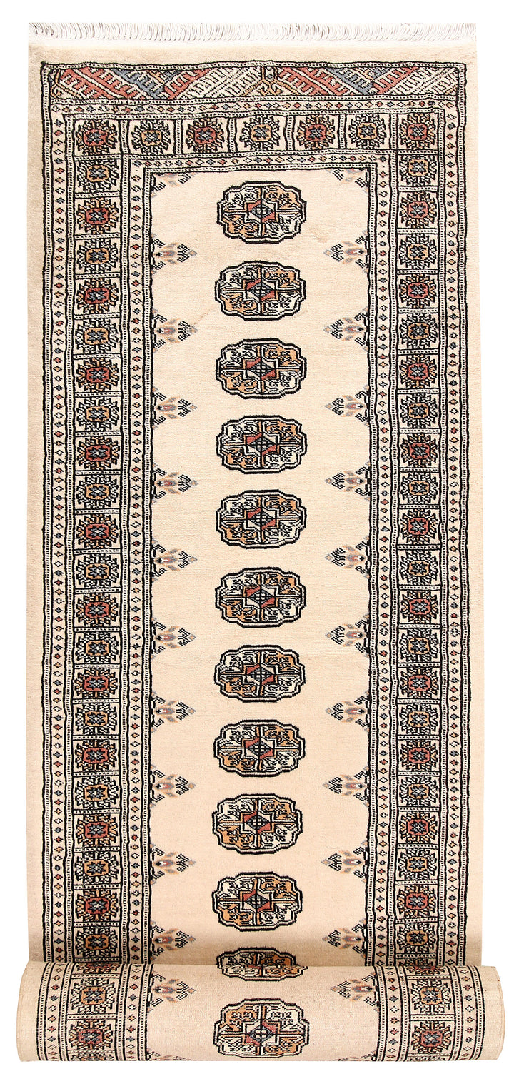 Bisque Bokhara 2' 8 x 13' 11 - No. 59989 - ALRUG Rug Store