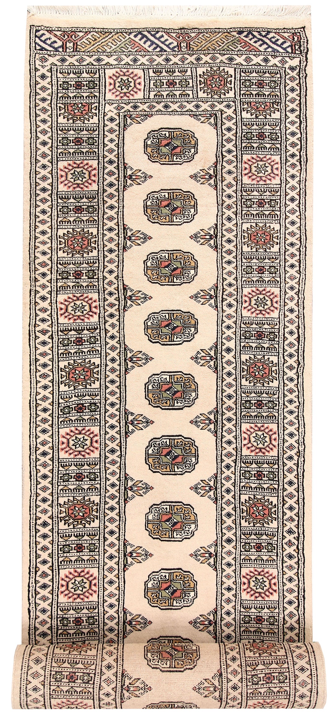 Bisque Bokhara 2' 7 x 14' - No. 59990 - ALRUG Rug Store