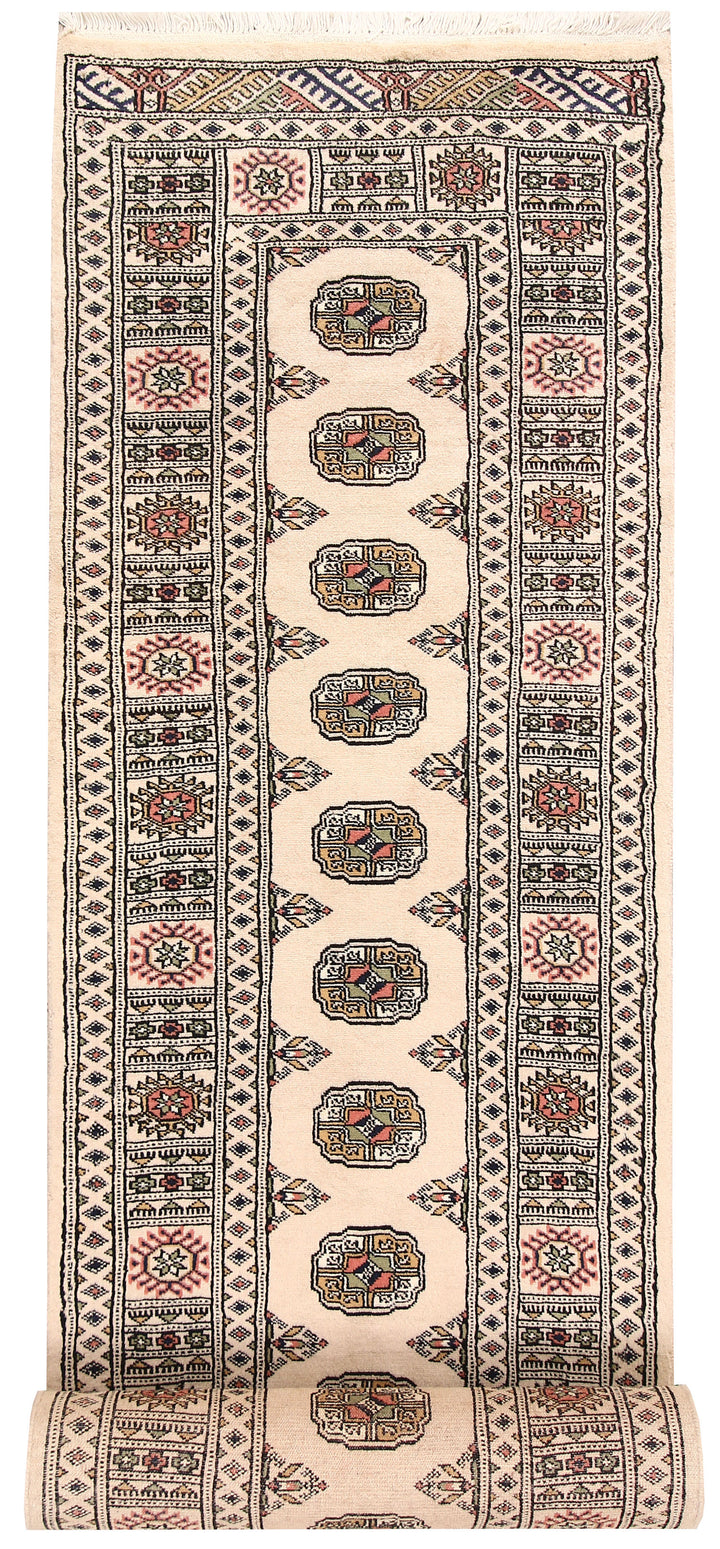 Bisque Bokhara 2' 7 x 14' - No. 59990 - ALRUG Rug Store
