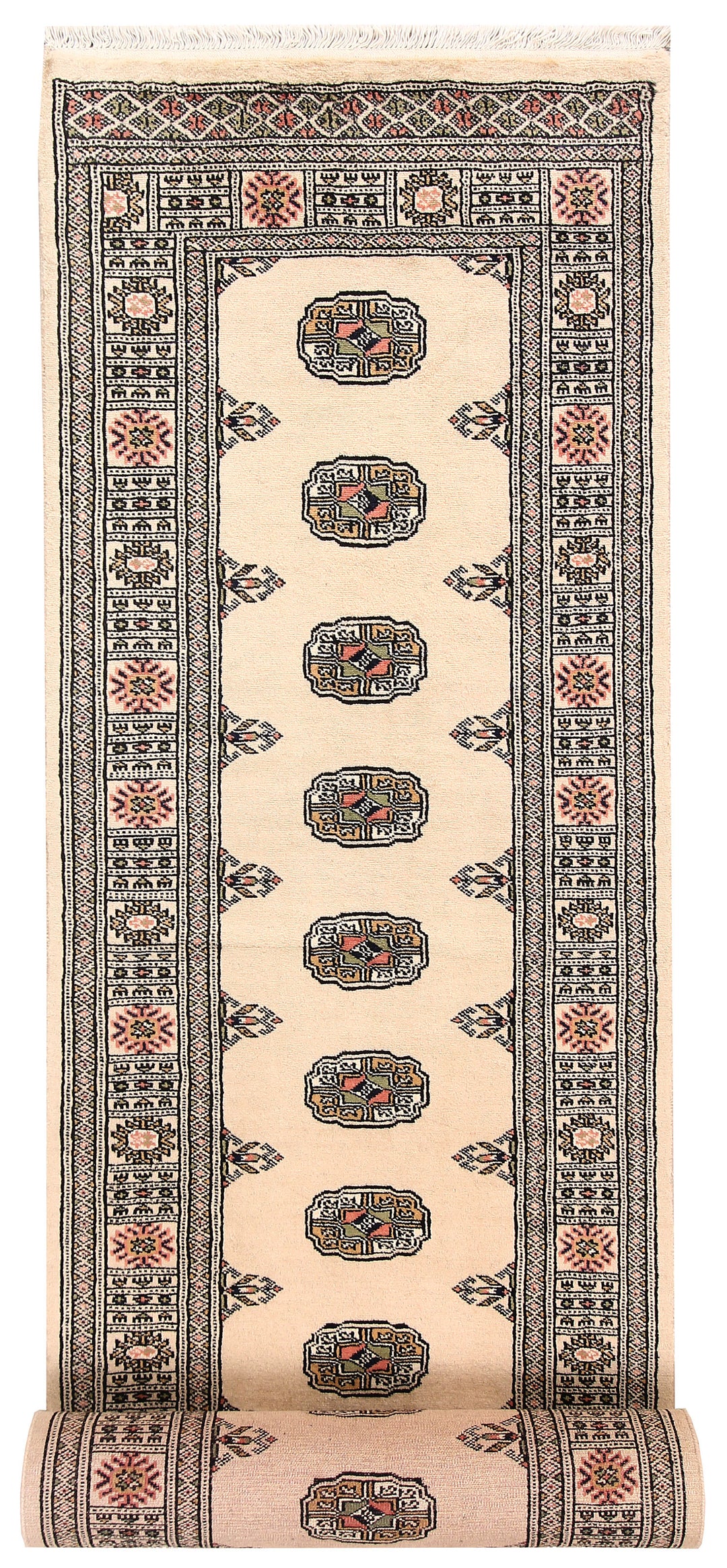 Bisque Bokhara 2' 7 x 14' - No. 59993 - ALRUG Rug Store