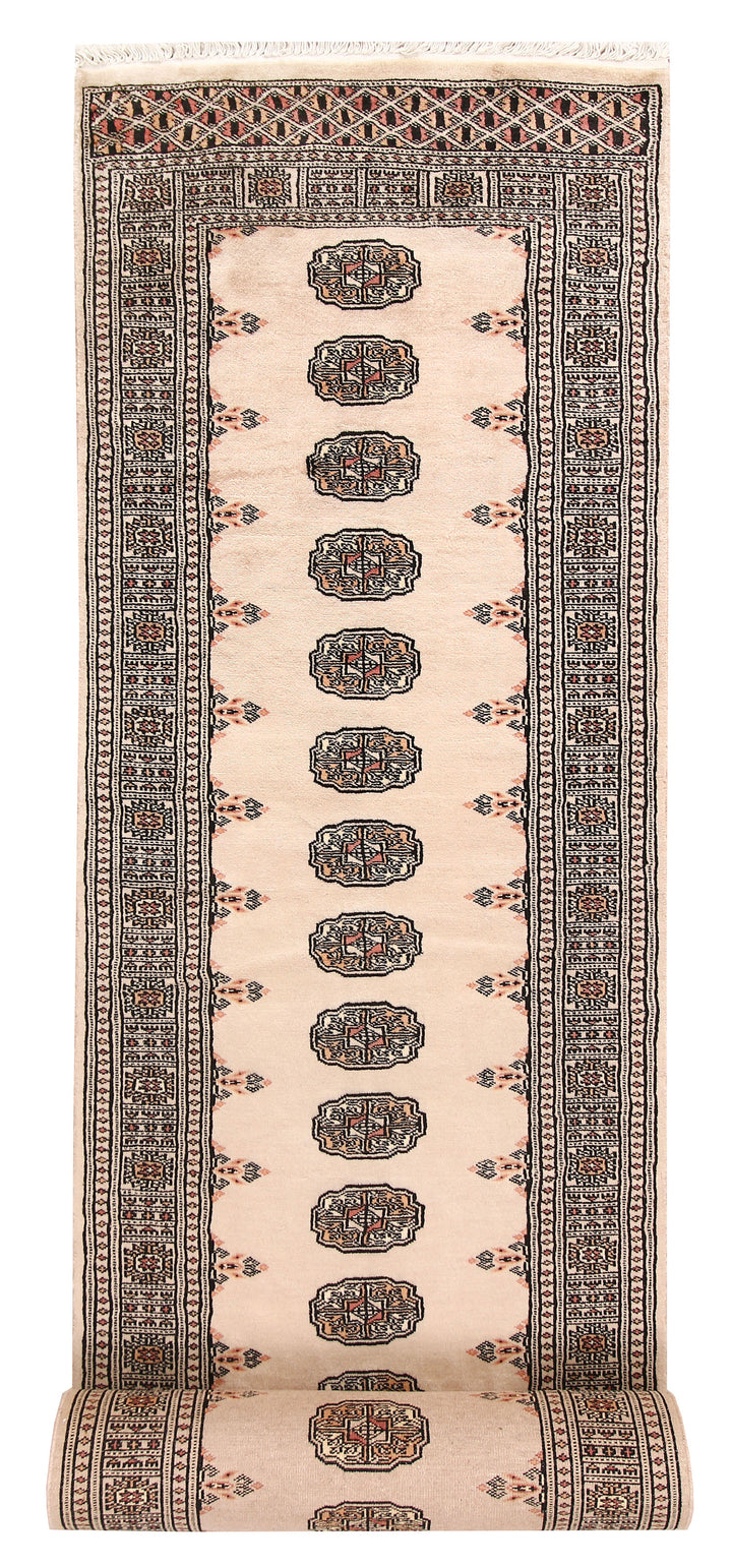 Bisque Bokhara 2' 7 x 13' 7 - No. 59994 - ALRUG Rug Store