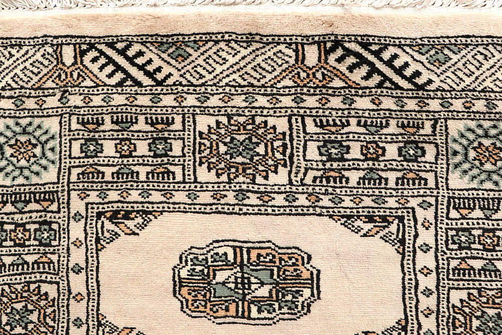 Bisque Bokhara 2' 6 x 12' 10 - No. 59995 - ALRUG Rug Store