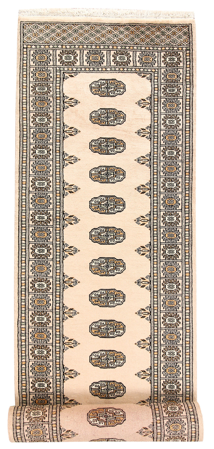 Bisque Bokhara 2'  7" x 13'  9" - No. QA93156