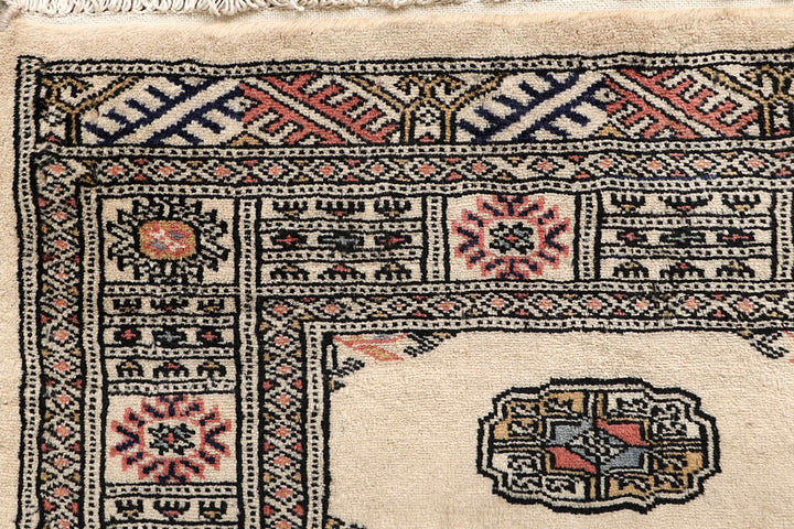 Bisque Bokhara 2' 6 x 12' 9 - No. 59997 - ALRUG Rug Store