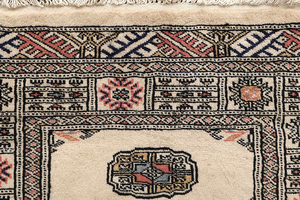 Bisque Bokhara 2' 6 x 12' 9 - No. 59997 - ALRUG Rug Store