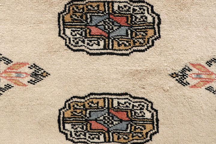 Bisque Bokhara 2' 6 x 12' 9 - No. 59997 - ALRUG Rug Store