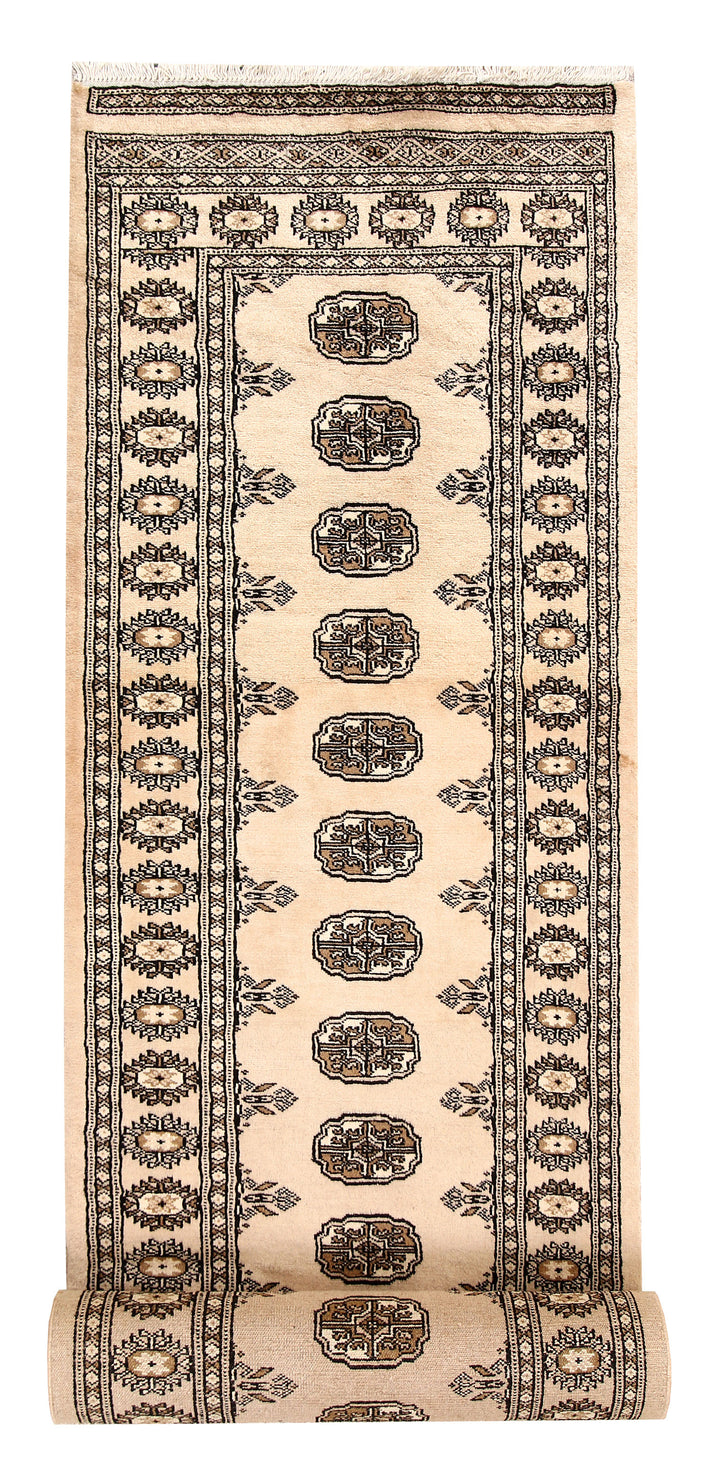 Bisque Bokhara 2' 7 x 14' 2 - No. 60000 - ALRUG Rug Store