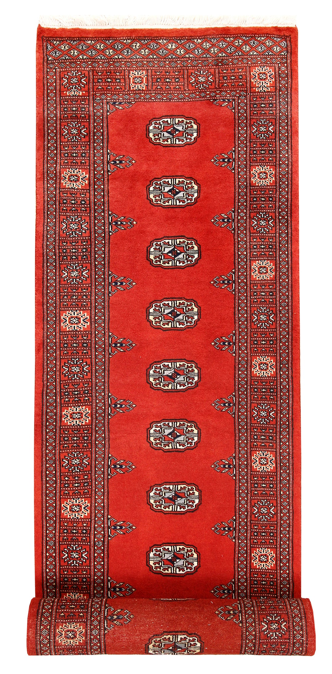Orange Red Bokhara 2' 7 x 14' 4 - No. 60015 - ALRUG Rug Store
