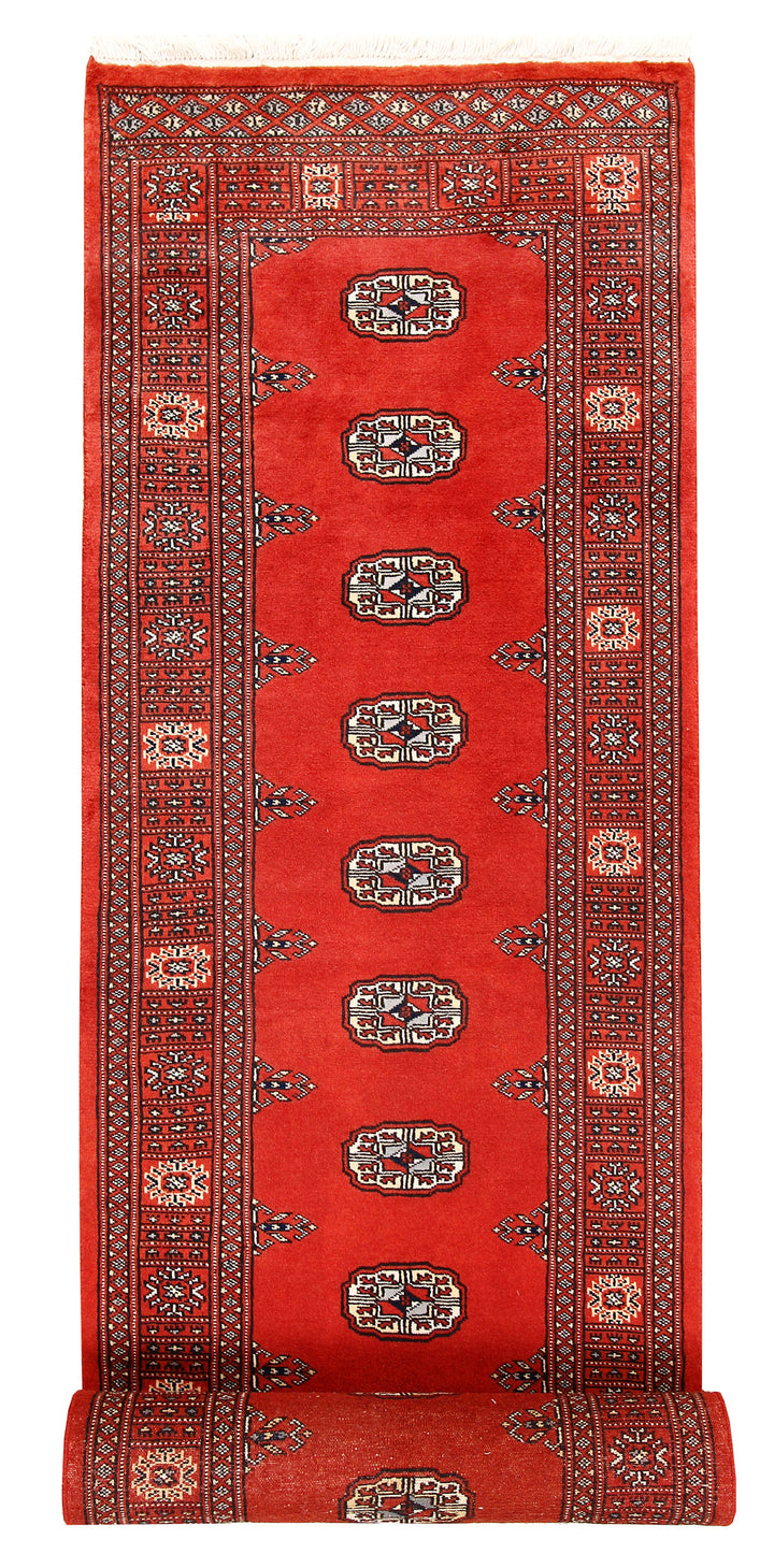 Orange Red Bokhara 2' 7 x 14' 4 - No. 60015 - ALRUG Rug Store