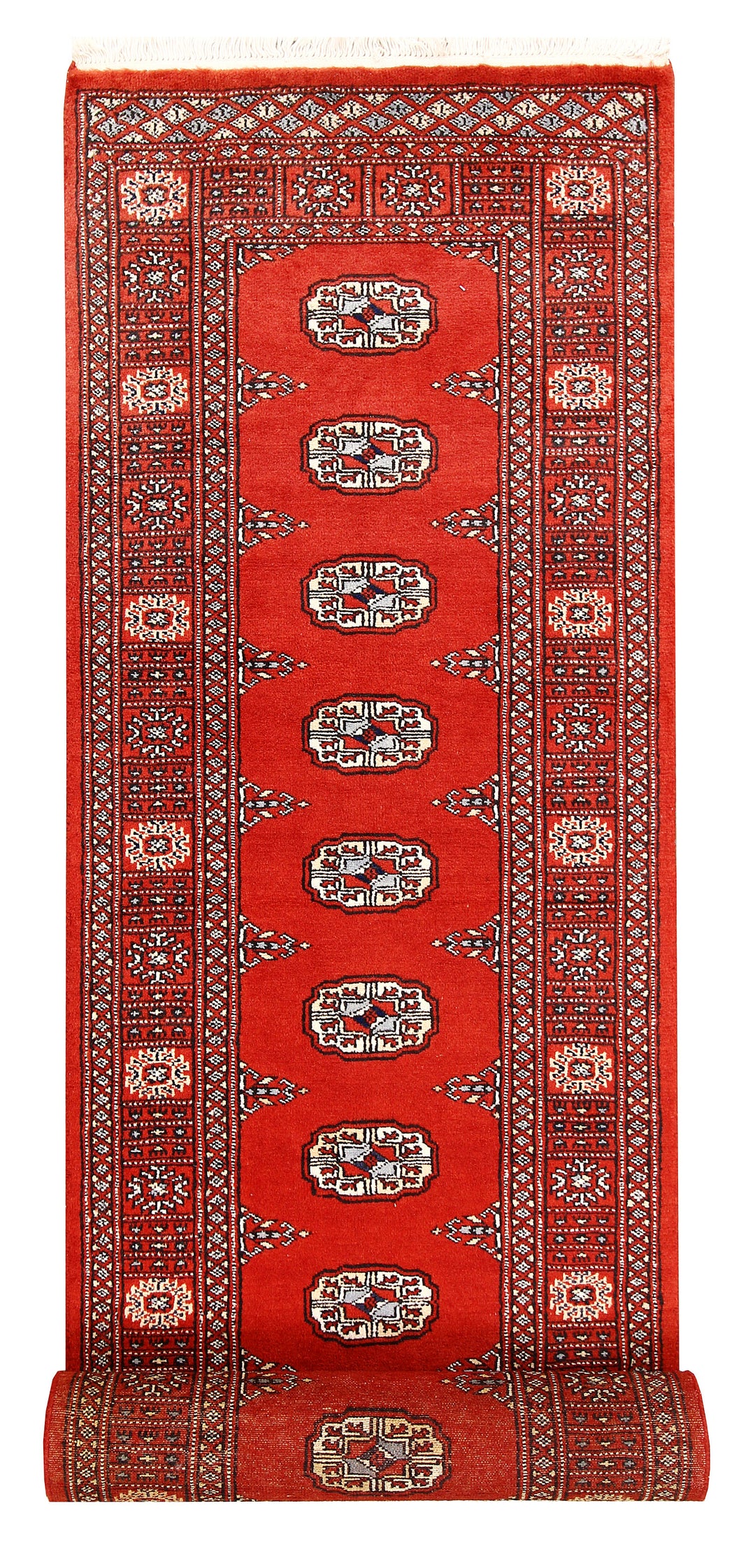 Orange Red Bokhara 2' 7 x 14' 1 - No. 60016 - ALRUG Rug Store