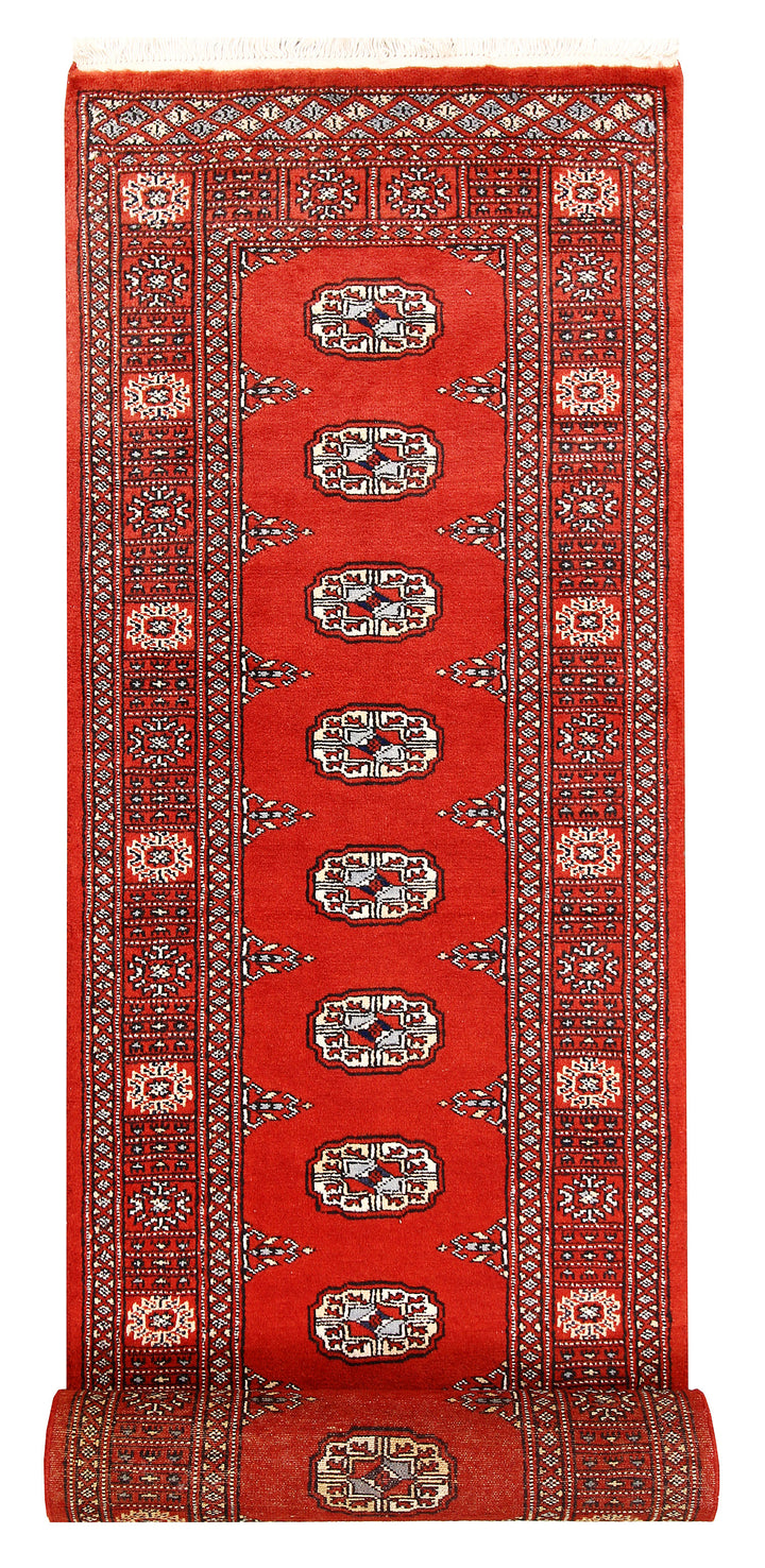 Orange Red Bokhara 2'  7" x 14'  1" - No. QA76243