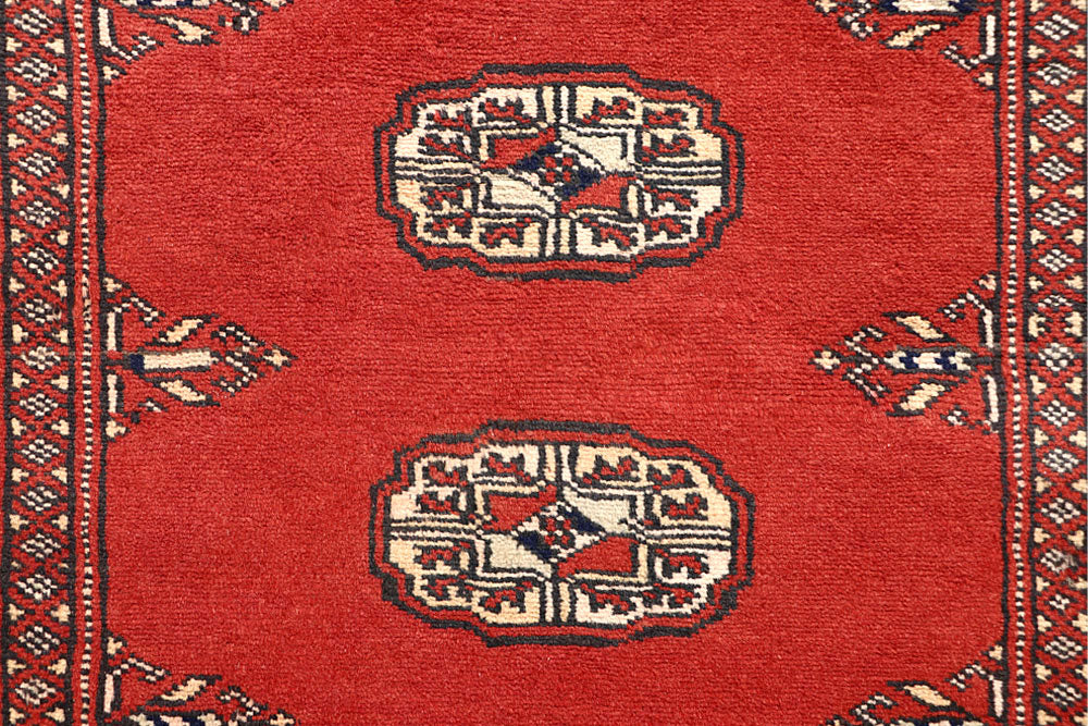 Tomato Bokhara 2' 7 x 14' 1 - No. 60023 - ALRUG Rug Store