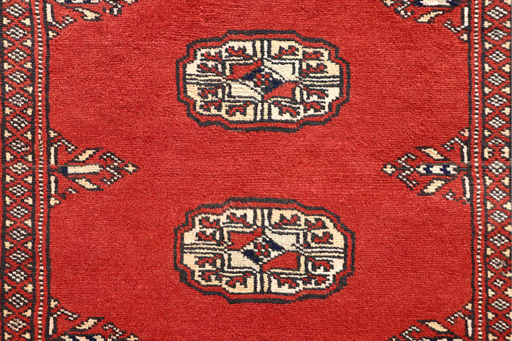 Tomato Bokhara 2' 7 x 14' 1 - No. 60023 - ALRUG Rug Store