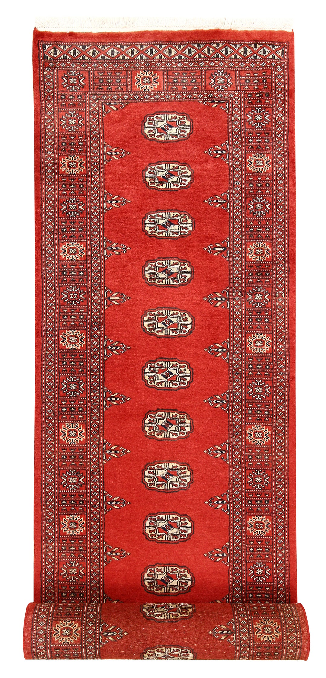 Tomato Bokhara 2' 7 x 14' 1 - No. 60023 - ALRUG Rug Store
