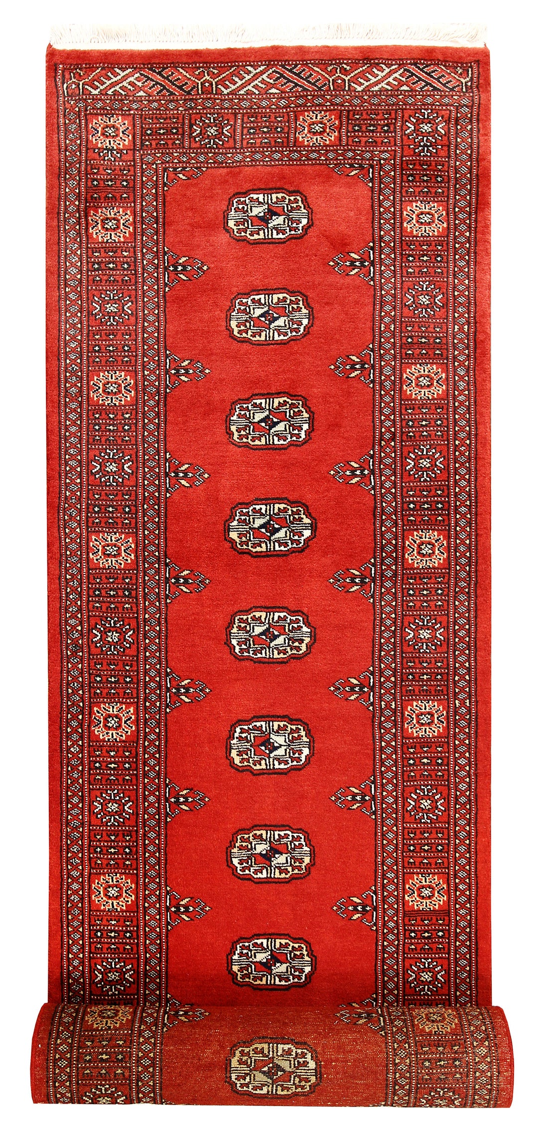 Tomato Bokhara 2' 7 x 14' - No. 60025 - ALRUG Rug Store