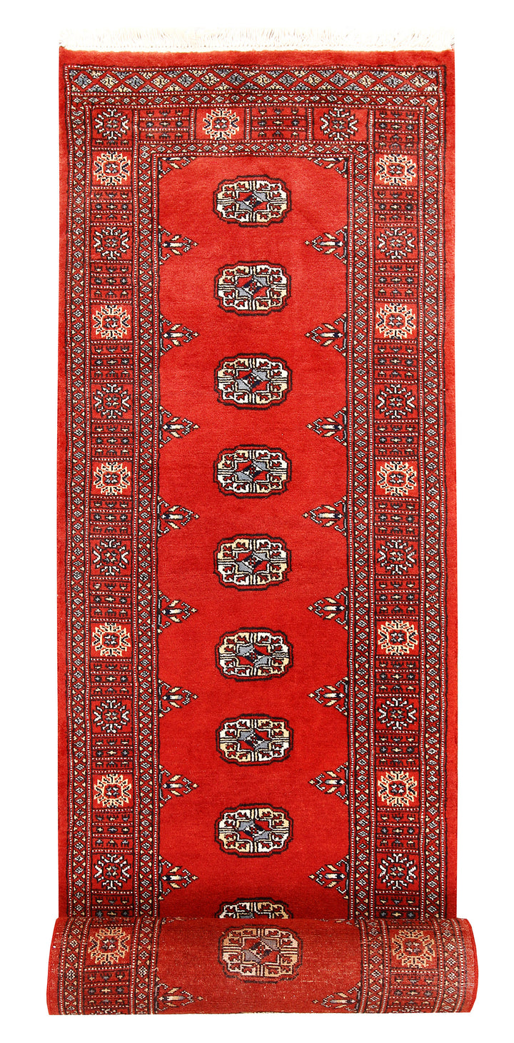 Tomato Bokhara 2' 6 x 13' 5 - No. 60027 - ALRUG Rug Store
