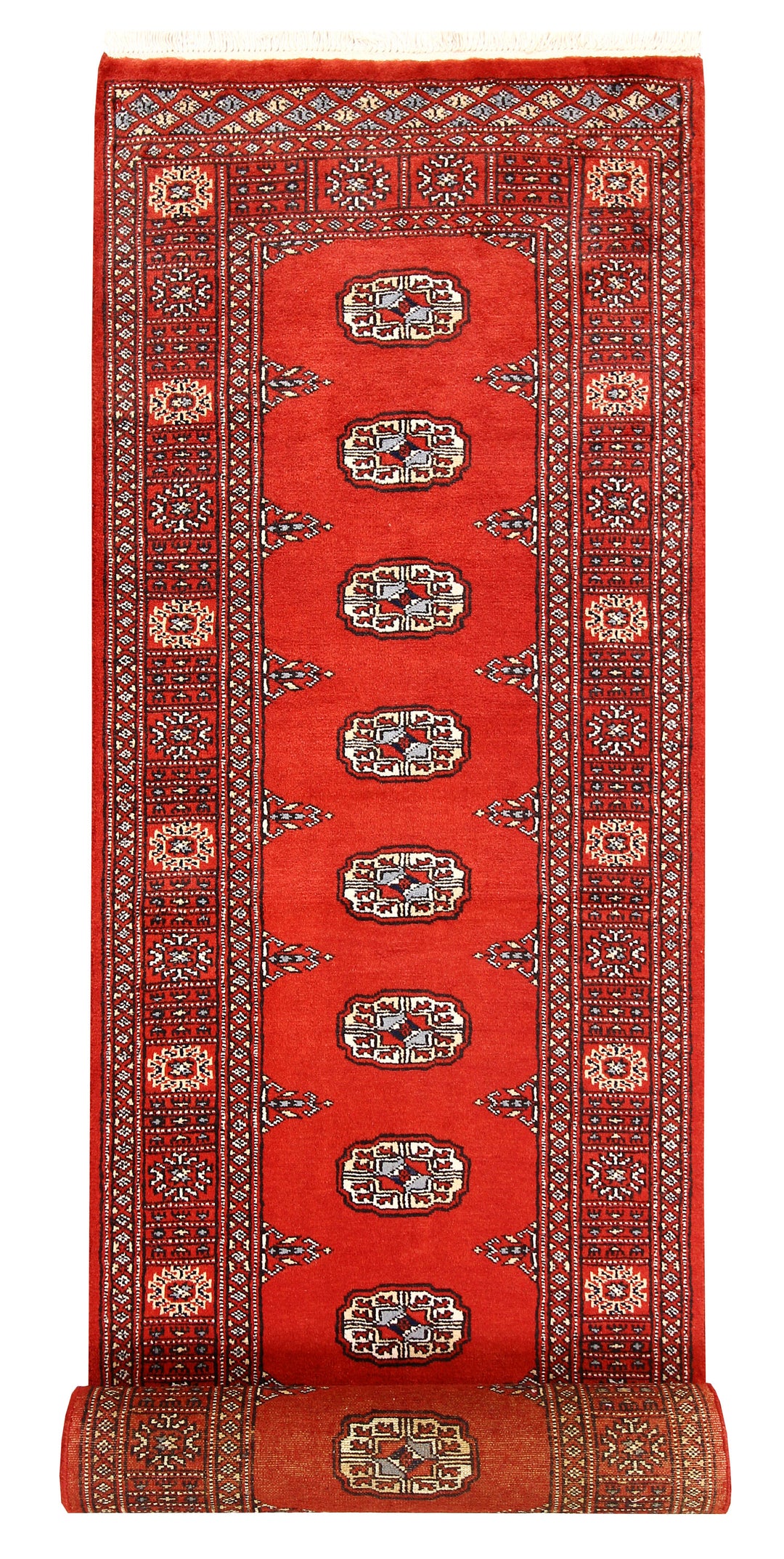Tomato Bokhara 2' 7 x 14' 1 - No. 60029 - ALRUG Rug Store