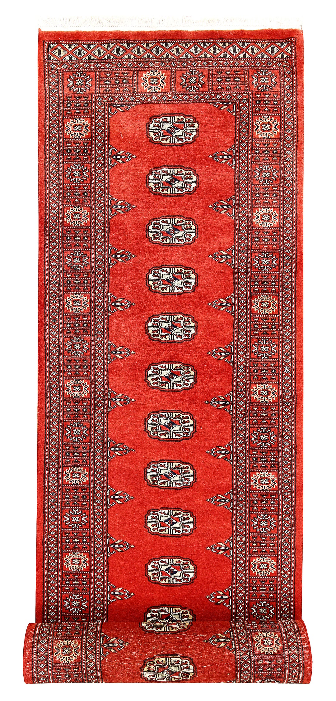 Tomato Bokhara 2' 7 x 13' 9 - No. 60030 - ALRUG Rug Store