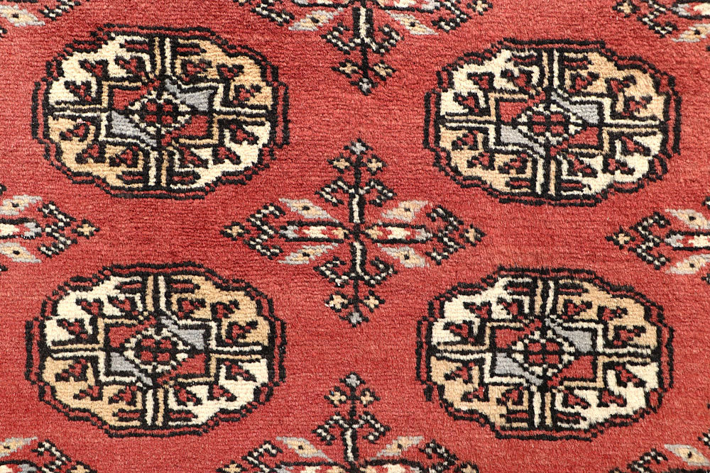 Salmon Bokhara 2' 7 x 12' 8 - No. 60031 - ALRUG Rug Store