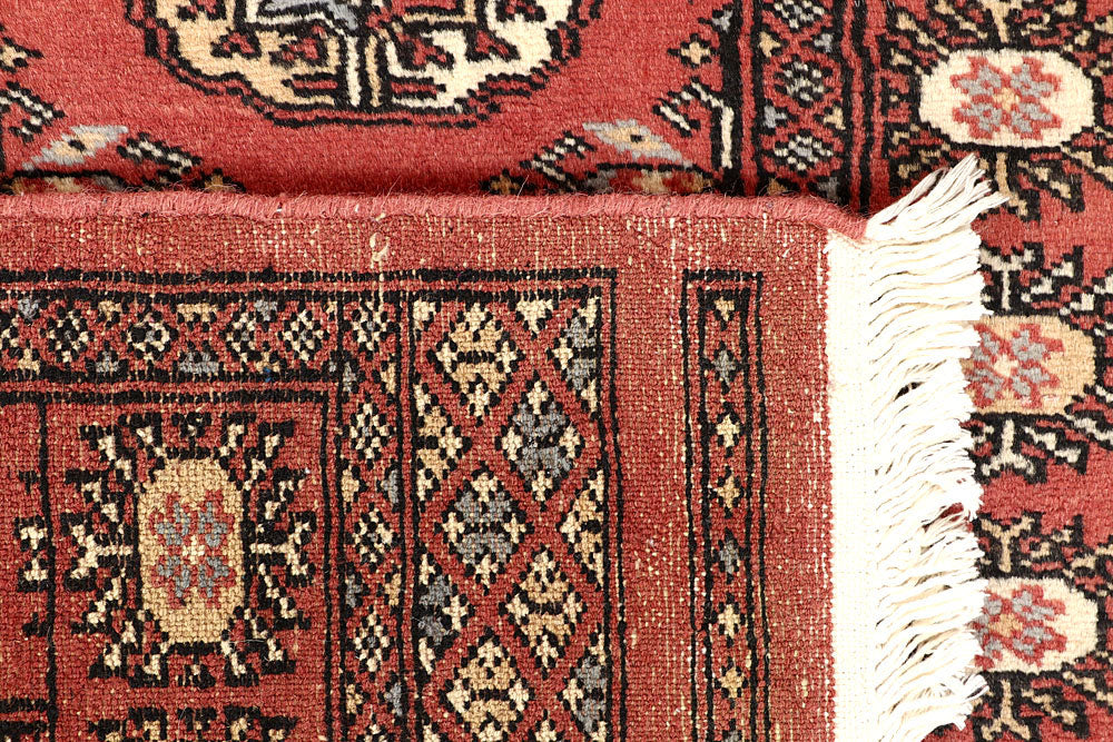 Salmon Bokhara 2' 7 x 12' 8 - No. 60031 - ALRUG Rug Store