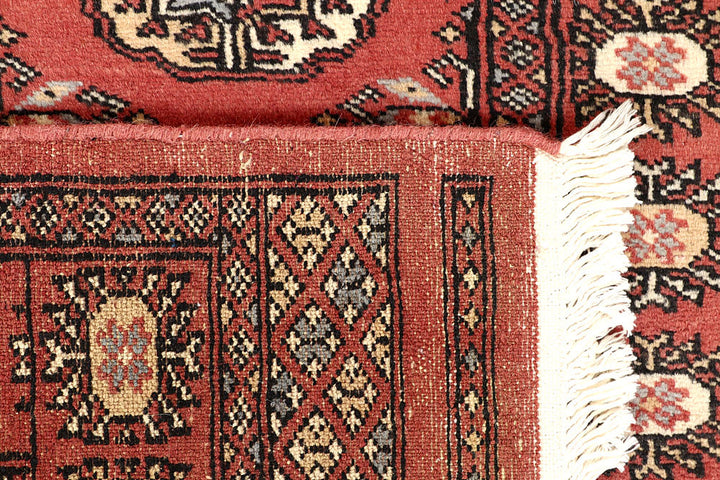 Salmon Bokhara 2' 7 x 12' 8 - No. 60031 - ALRUG Rug Store