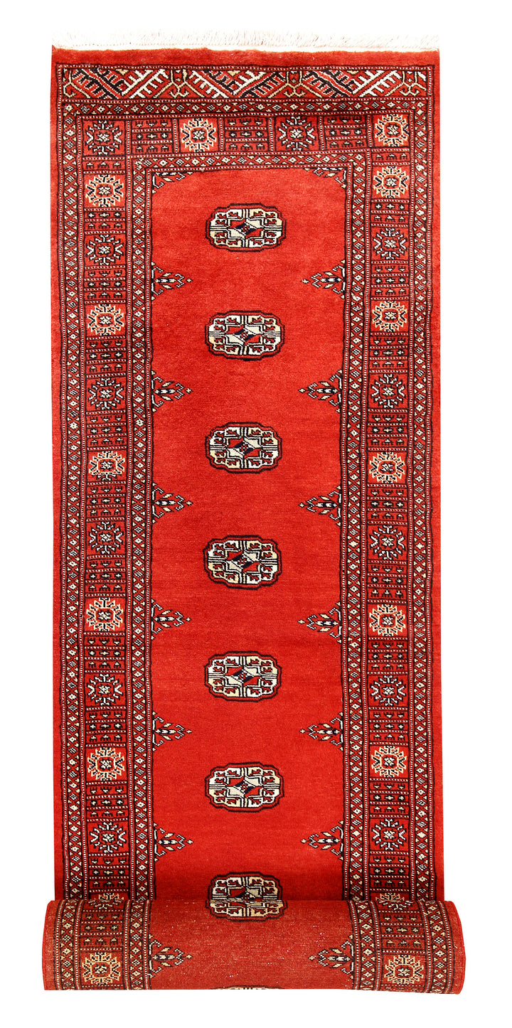 Orange Red Bokhara 2'  6" x 14'  8" - No. QA62187