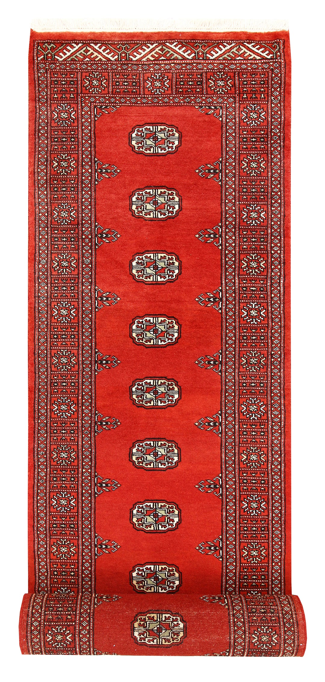 Orange Red Bokhara 2' 7 x 14' 3 - No. 60033 - ALRUG Rug Store