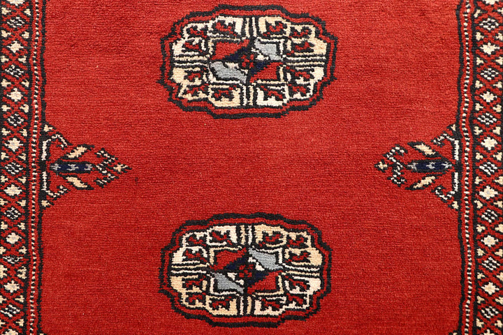 Tomato Bokhara 2' 7 x 14' 2 - No. 60036 - ALRUG Rug Store