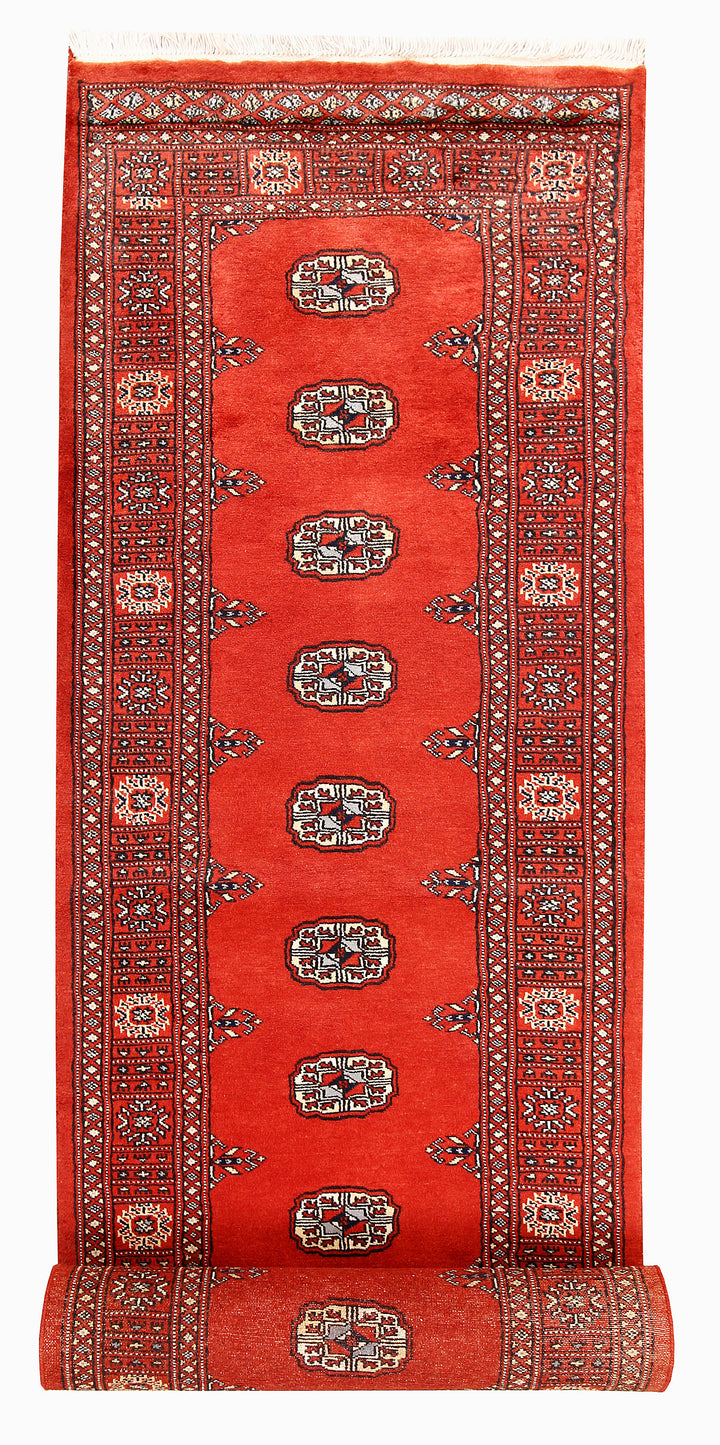 Tomato Bokhara 2' 7 x 14' 2 - No. 60036 - ALRUG Rug Store