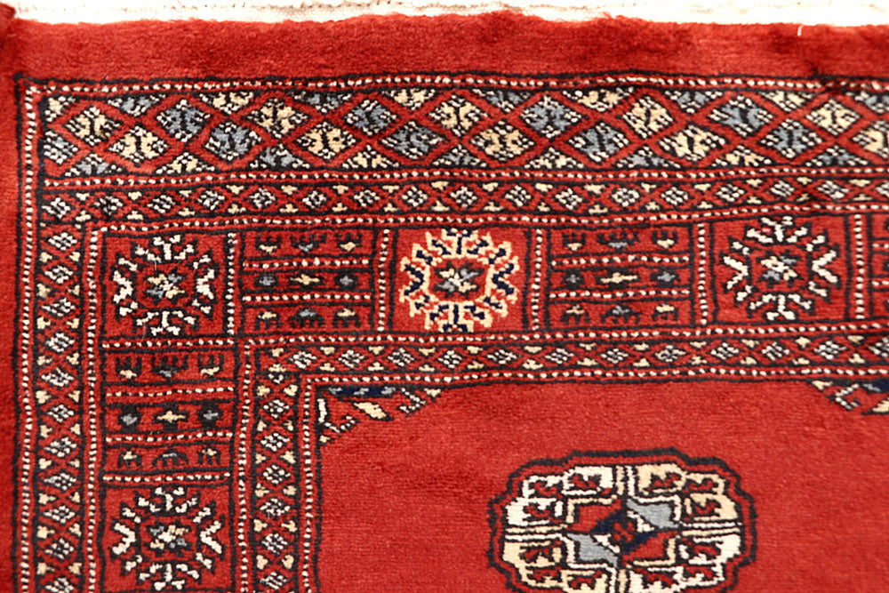 Orange Red Bokhara 2' 7 x 14' - No. 60037 - ALRUG Rug Store