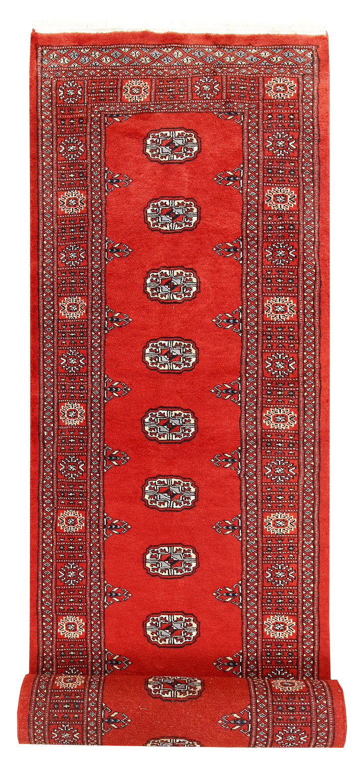Orange Red Bokhara 2' 7 x 14' - No. 60037 - ALRUG Rug Store