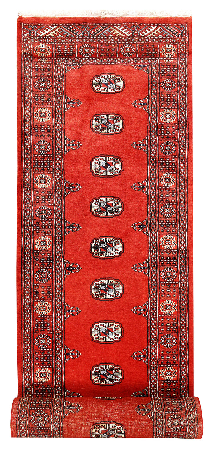 Orange Red Bokhara 2' 7 x 14' 7 - No. 60038 - ALRUG Rug Store