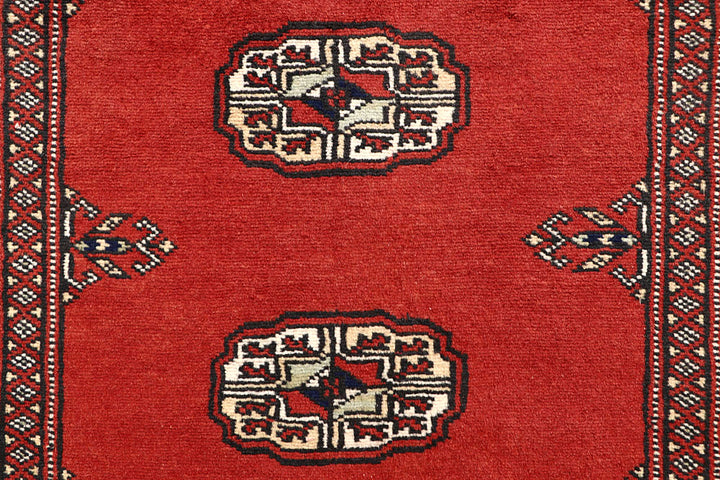 Orange Red Bokhara 2' 6 x 14' - No. 60039 - ALRUG Rug Store